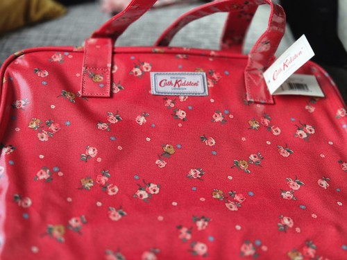 Cath kidston red floral - floral, large