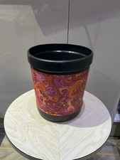 Waste Bin Black Plastic Retro