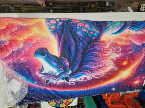 Unicorn galaxy print fleece - print,