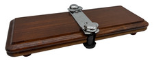 Hillcrest Wood Tie Press Trouser Crease Maker Clamp Travel Valet - C125 O815
