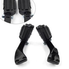2x Rear Footpeg Mount BLK For