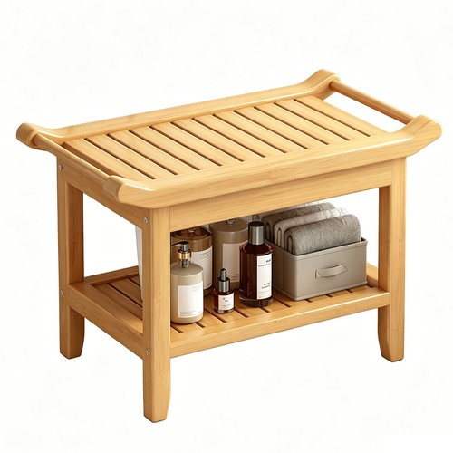 Tier slatted shower bench - 2-tier,