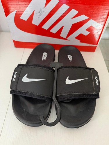 Nike black slide slippers - black,