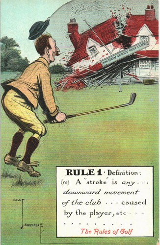 Golf comic valentine - comic, valentine's