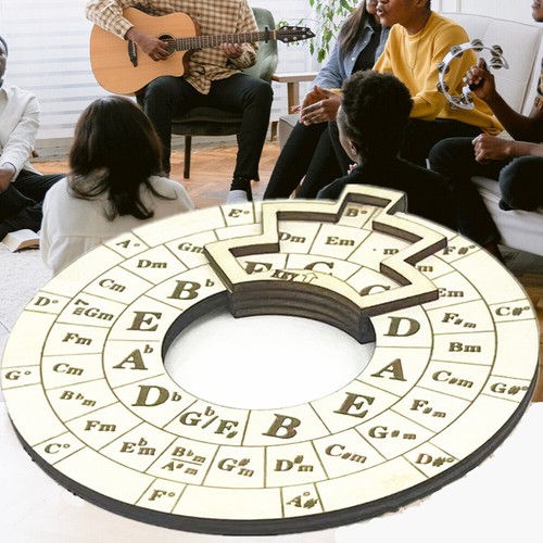 Circle fifths wooden - wooden, chord