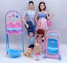 30cm Doll Family Set Mum Dad