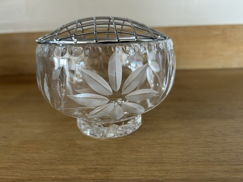 Vintage heavy cut crystal - heavy,