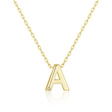 Gold Plated Initial Necklace