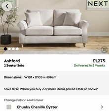 NEXT Ashford 2 Seater  Sofa