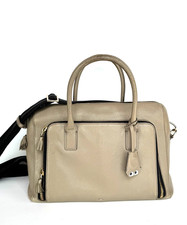 ANYA HINDMARCH Eyes Maxi Zip Top handle Leather Top Handle Bag w Crossbody