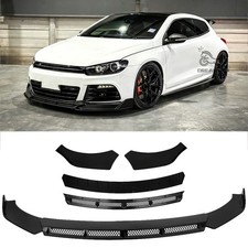 Gloss black front bumper - black,