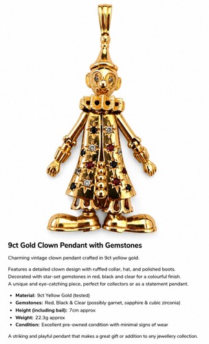 Solid large 9ct 375 gold - 375,