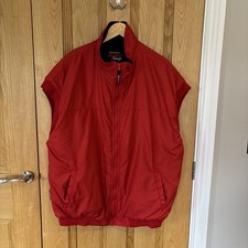 Original Musto Snugs Gilet Men’s  XL Red Bodywarmer Polartec Fleece Lined Jacket