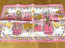 Irish Linen Pink Tea Towel /