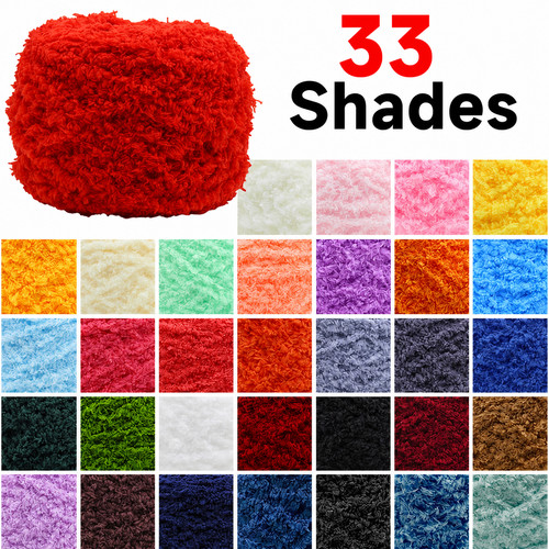 100g skeins yarn fluffy - 100g, chunky