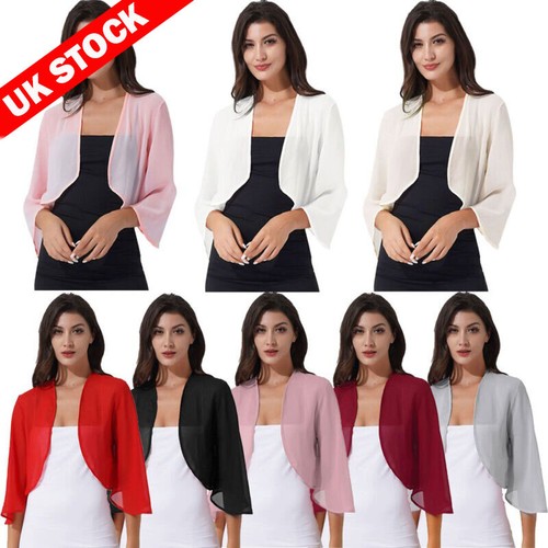 Women chiffon open front - open,
