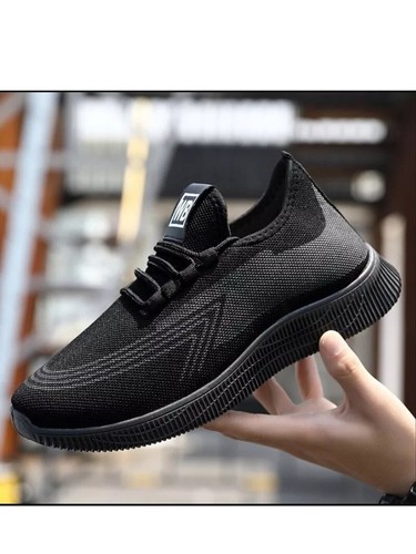 Black trainers gym shoes - black,