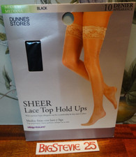 Hold Ups Sheer Lace Top 10