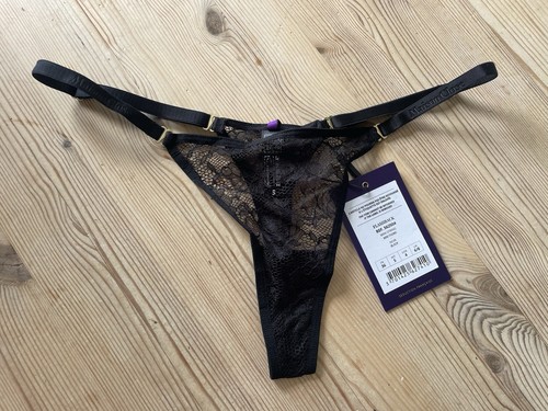 Maison close black mini string - black,