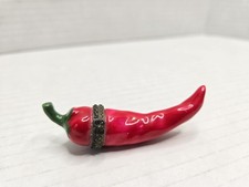 Vintage Red Porcelain Chili