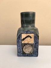 Troika Spice Jar By Louise Jinks Approx. 14 cm High.  Blue Glaze 