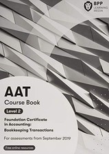 AAT Bookkeeping Transactions: Course Book by BPP Learning Media Book The Cheap