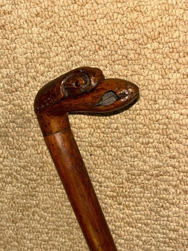 Antique walking stick cane - walking,