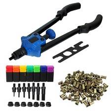 Hand Riveter Nutsert Rivnut Gun Riveting Tool M3-M12 Mandrels + 200pc Nut Rivets