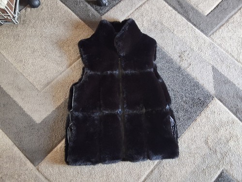 Gini london black fur - of, gilet
