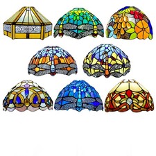 Tiffany Style 10Inch Handmade Stained Glass Lamp Shade for Table/Pendant/Ceiling