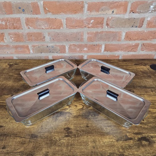 Four vintage hostess glasbake - four,