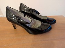 Women's CLARKS  Court Shoes Black Patent Size UK4D EU37