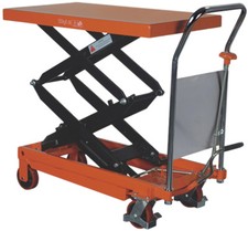 350kg Mobile Double Vertical Scissor Lift Hydraulic Lifting Platform Table