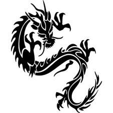 CHINESE DRAGON STENCIL -