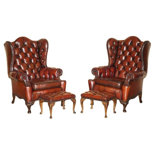 Pair chesterfield vintage - of,