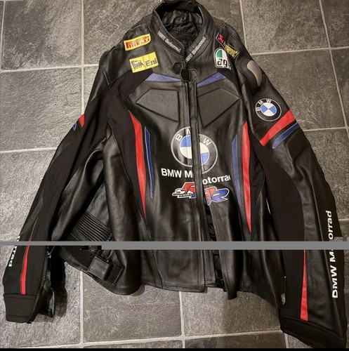 Bmw motorrad black leather - bmw,