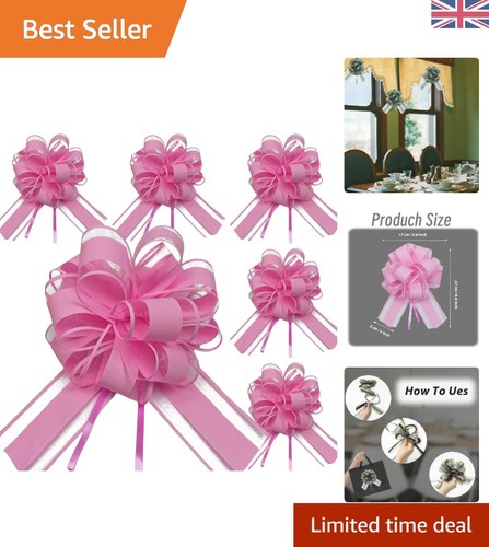 Set large pink pull bows - set, 6