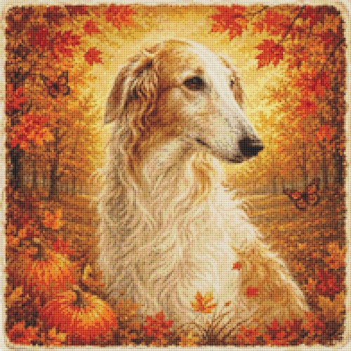 Borzoi puppy dog - borzoi,