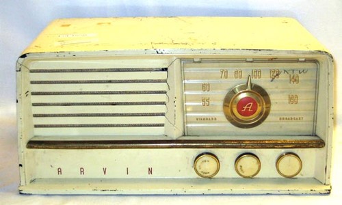 Vintage arvin tube radio 460t - radio,