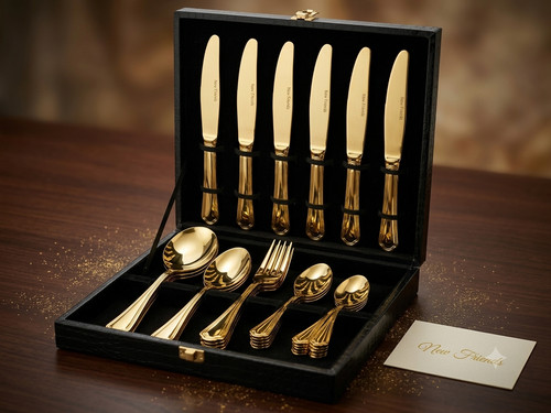 24k gold plated cutlery - 24k,