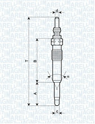 Glow plug for dacia - glow,
