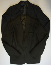 School Work Uniform Blazer Jacket Black Navy Adults Kids Mens Womens Boys Girls