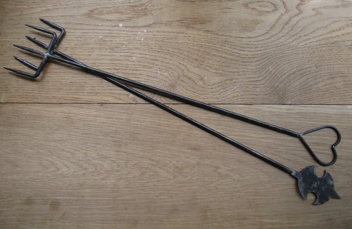 Rustic vintage toasting - vintage, fork