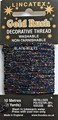 Black lincatex gold rush - black,