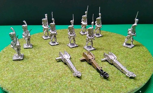 Unpainted cast lead infantry - lead,
