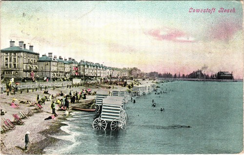 Lowestoft beach postcard jess - lowestoft, -jess