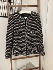 CHANEL 06A P29539 Tweed Jacket Women Size 42 Black/Multicolor Made in France
