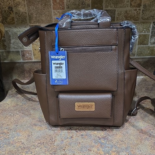Wrangler brown backpack - brown,