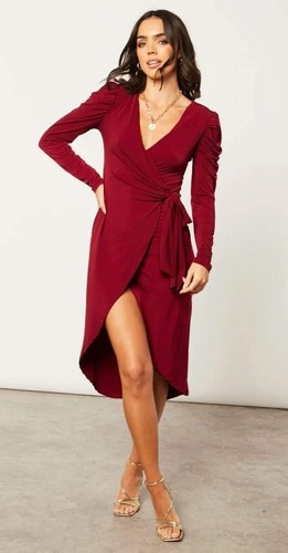 Mini wrap elastic dress - mini, uk12