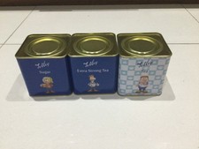 Tetley Tea Collectables 2 x Tea & Sugar (Empty Tins) Caddies Metal Tin
